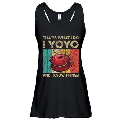 I Yoyo And I Know Things Funny Vintage Yoyo Ladies Essential Flowy Tank