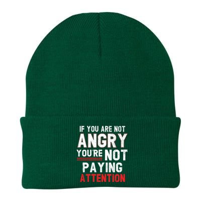 If You Are Not Angry You Are Not Paying Attention Knit Cap Winter Beanie