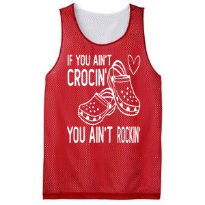 If You Aint Crocin You Aint Rockin Mesh Reversible Basketball Jersey Tank