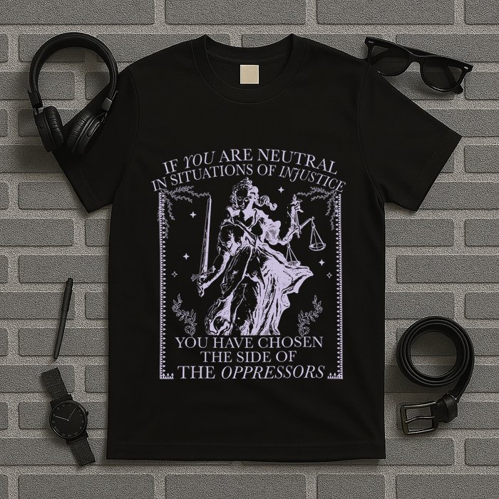 If You Are Neutral In Situations Of Injustice T-Shirt