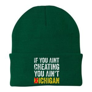 If You AinT Cheating You AinT Michigan Knit Cap Winter Beanie