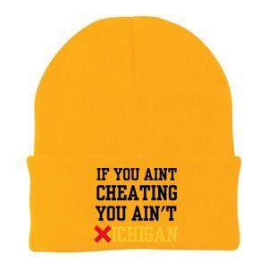 If You Aint Cheating You AinT Michigan Knit Cap Winter Beanie