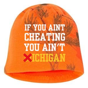 If You Aint Cheating You AinT Michigan Kati - Camo Knit Beanie