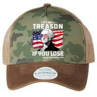 If You Aint First Youre Last Funny George Washington 4th Of July Legacy Tie Dye Trucker Hat