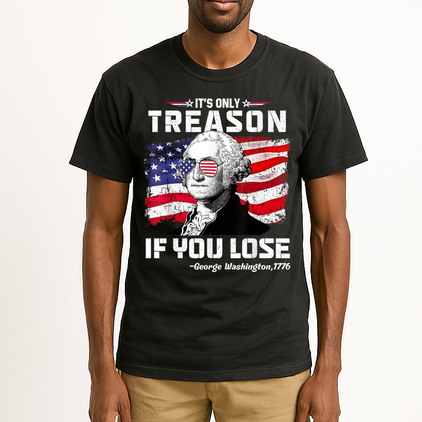 If You Aint First Youre Last Funny George Washington 4th Of July Tall T-Shirt