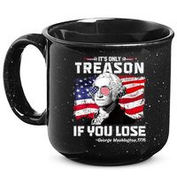 If You Aint First Youre Last Funny George Washington 4th Of July 15oz Campfire Ceramic Mug