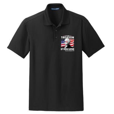 If You Aint First Youre Last Funny George Washington 4th Of July Dry Zone Grid Polo