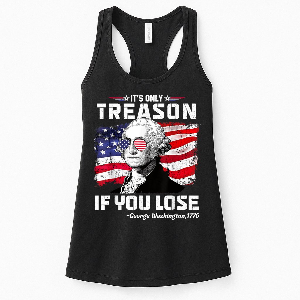 If You Aint First Youre Last Funny George Washington 4th Of July Womens Tank Top