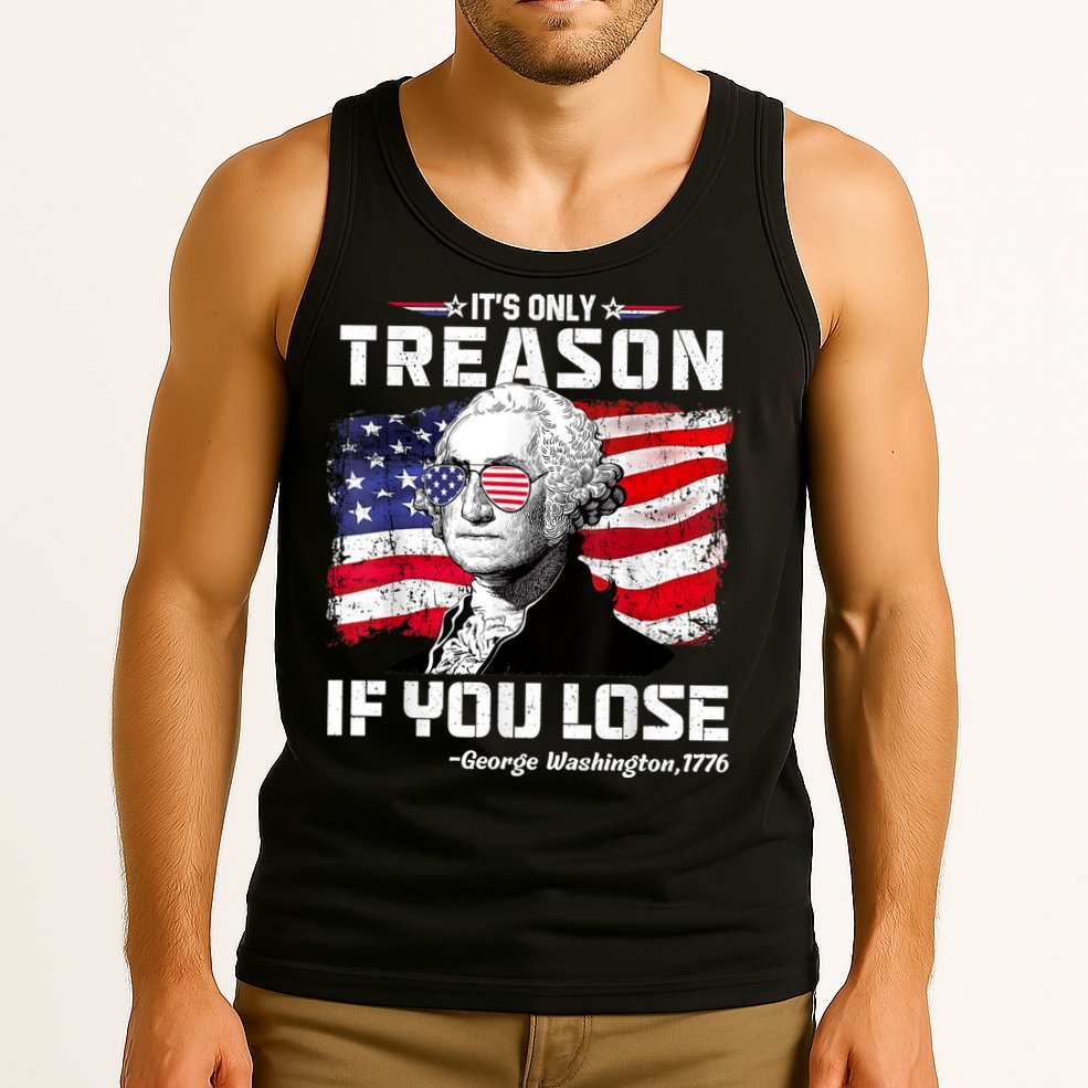 If You Aint First Youre Last Funny George Washington 4th Of July Tank Top