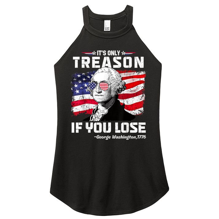 If You Aint First Youre Last Funny George Washington 4th Of July Women's Perfect Tri Rocker Tank