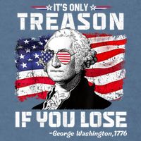If You Aint First Youre Last Funny George Washington 4th Of July Garment-Dyed Sweatshirt