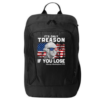 If You Aint First Youre Last Funny George Washington 4th Of July City Backpack