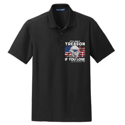 If You Aint First Youre Last Funny George Washington 4th Of July Dry Zone Grid Polo