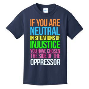 If You Are Neutral In Situations Refugee Equality Top Kids T-Shirt