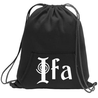 Ifa Yoruba African Expressions Spirituality Culture Sweatshirt Cinch Pack Bag