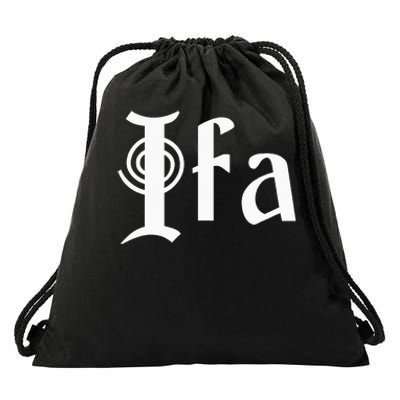 Ifa Yoruba African Expressions Spirituality Culture Drawstring Bag