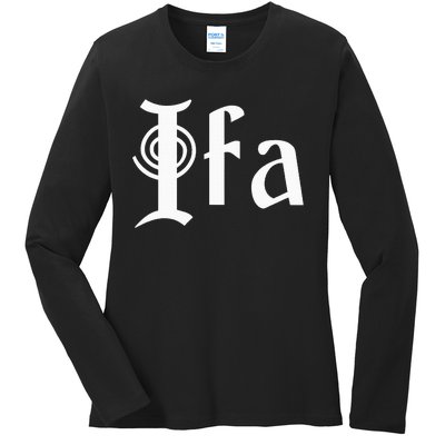 Ifa Yoruba African Expressions Spirituality Culture Ladies Long Sleeve Shirt