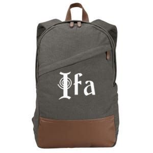 Ifa Yoruba African Expressions Spirituality Culture Cotton Canvas Backpack