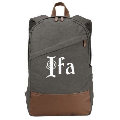 Ifa Yoruba African Expressions Spirituality Culture Cotton Canvas Backpack