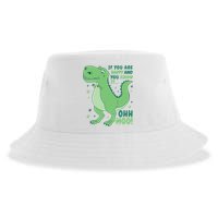 If You Are Happy And You Know It Oh No Funny Dinosaur Sustainable Bucket Hat