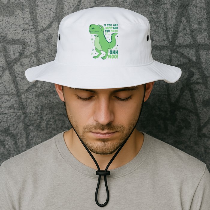 If You Are Happy And You Know It Oh No Funny Dinosaur Bucket Hat