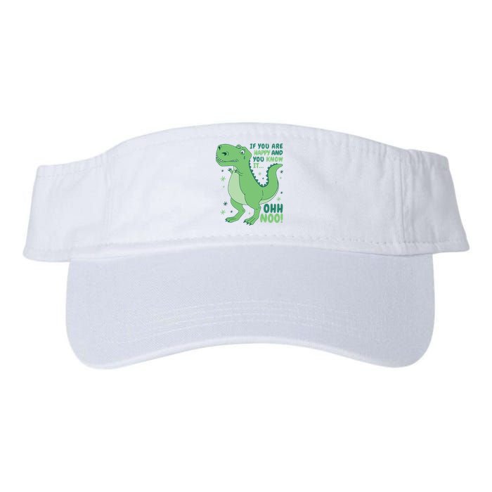 If You Are Happy And You Know It Oh No Funny Dinosaur Visor