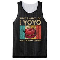 I Yoyo And I Know Things Funny Vintage Yoyo Mesh Reversible Basketball Jersey Tank