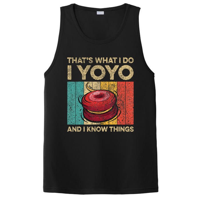 I Yoyo And I Know Things Funny Vintage Yoyo PosiCharge Competitor Tank