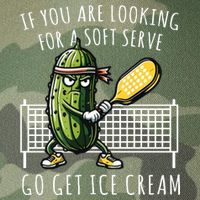 If You Are Looking For A Soft Serve Go Get Ice Cream Funny Pickleball Legacy Tie Dye Trucker Hat