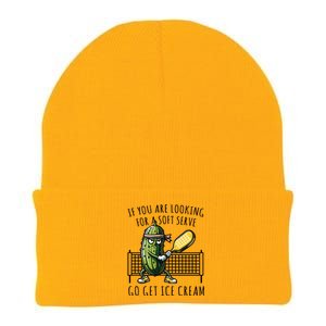 If You Are Looking For A Soft Serve Go Get Ice Cream Funny Pickleball Knit Cap Winter Beanie