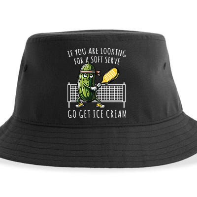 If You Are Looking For A Soft Serve Go Get Ice Cream Funny Pickleball Sustainable Bucket Hat