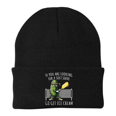 If You Are Looking For A Soft Serve Go Get Ice Cream Funny Pickleball Knit Cap Winter Beanie