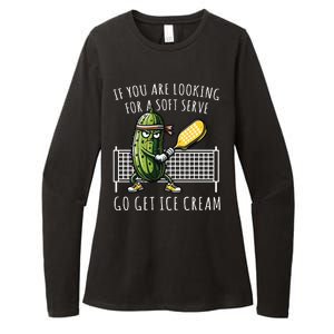 If You Are Looking For A Soft Serve Go Get Ice Cream Funny Pickleball Womens CVC Long Sleeve Shirt