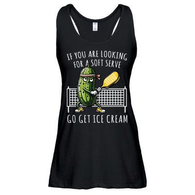 If You Are Looking For A Soft Serve Go Get Ice Cream Funny Pickleball Ladies Essential Flowy Tank