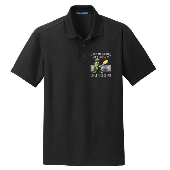 If You Are Looking For A Soft Serve Go Get Ice Cream Funny Pickleball Dry Zone Grid Polo
