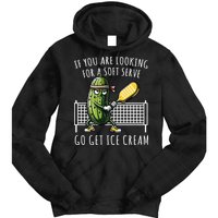 If You Are Looking For A Soft Serve Go Get Ice Cream Funny Pickleball Tie Dye Hoodie