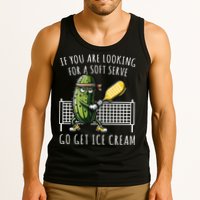 If You Are Looking For A Soft Serve Go Get Ice Cream Funny Pickleball Tank Top