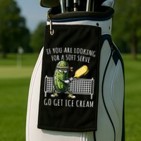If You Are Looking For A Soft Serve Go Get Ice Cream Funny Pickleball Golf Towel