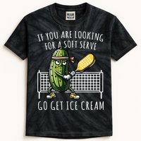 If You Are Looking For A Soft Serve Go Get Ice Cream Funny Pickleball Kids Tie-Dye T-Shirt