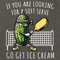 If You Are Looking For A Soft Serve Go Get Ice Cream Funny Pickleball Cotton Canvas Backpack