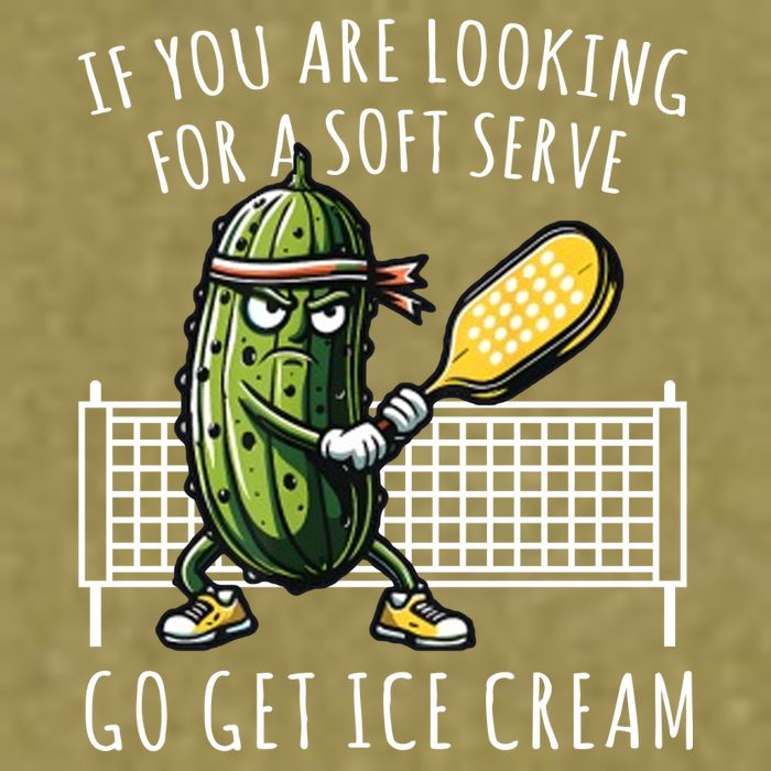 If You Are Looking For A Soft Serve Go Get Ice Cream Funny Pickleball Garment-Dyed Women's Muscle Tee