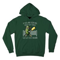 If You Are Looking For A Soft Serve Go Get Ice Cream Funny Pickleball Hoodie