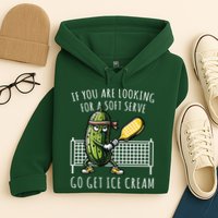If You Are Looking For A Soft Serve Go Get Ice Cream Funny Pickleball Hoodie