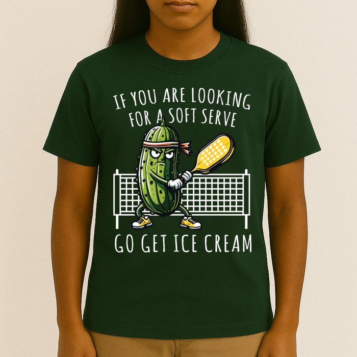 If You Are Looking For A Soft Serve Go Get Ice Cream Funny Pickleball T-Shirt