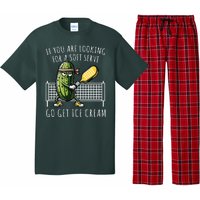 If You Are Looking For A Soft Serve Go Get Ice Cream Funny Pickleball Pajama Set