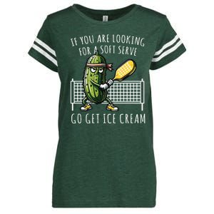 If You Are Looking For A Soft Serve Go Get Ice Cream Funny Pickleball Enza Ladies Jersey Football T-Shirt