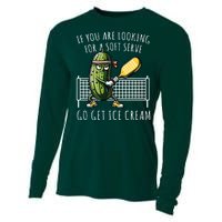 If You Are Looking For A Soft Serve Go Get Ice Cream Funny Pickleball Cooling Performance Long Sleeve Crew