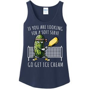 If You Are Looking For A Soft Serve Go Get Ice Cream Funny Pickleball Ladies Essential Tank