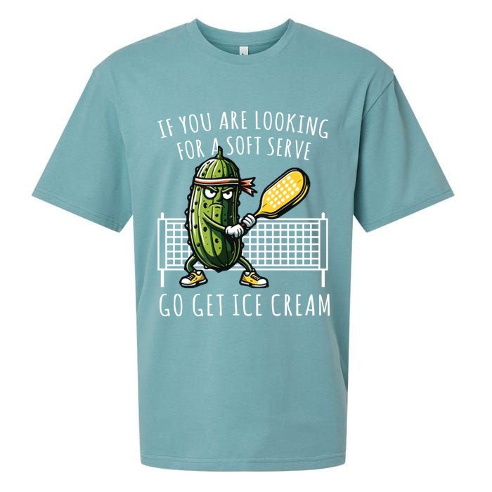 If You Are Looking For A Soft Serve Go Get Ice Cream Funny Pickleball Sueded Cloud Jersey T-Shirt