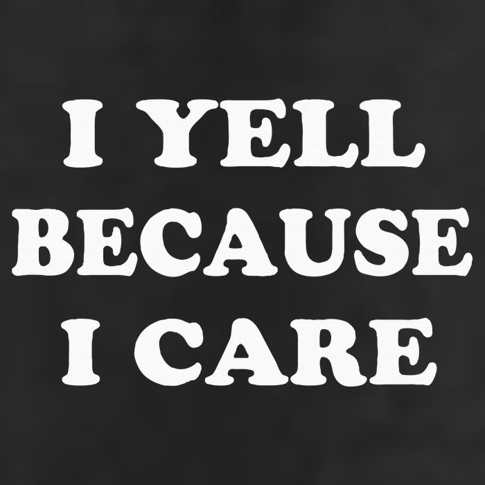 I Yell Because I Care Adult Drive Performance Visor